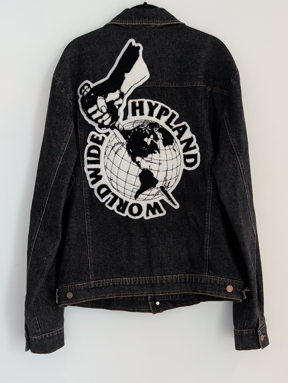Hypland World Wide Denim Jean Jacket Size Large